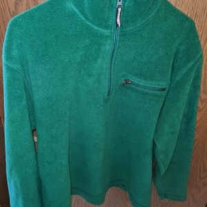 Vintage Gap Athletic Fleece Sweatshirt Green 1/4
